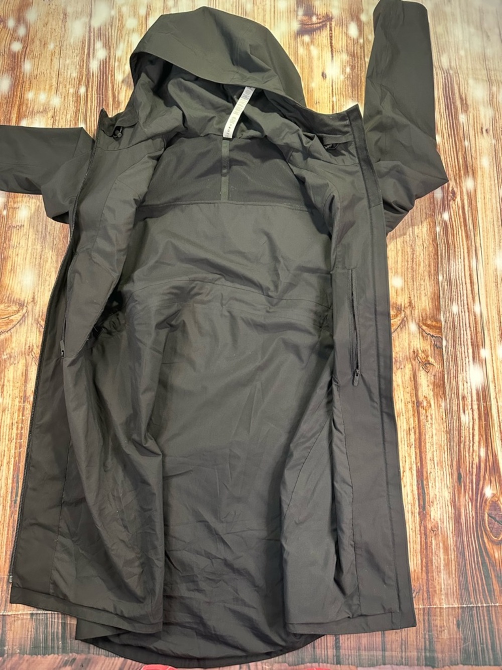 Lululemon Athletica Rebel Rain Jacket In Black Size 6 Outdoor Travel - Picture 6 of 16